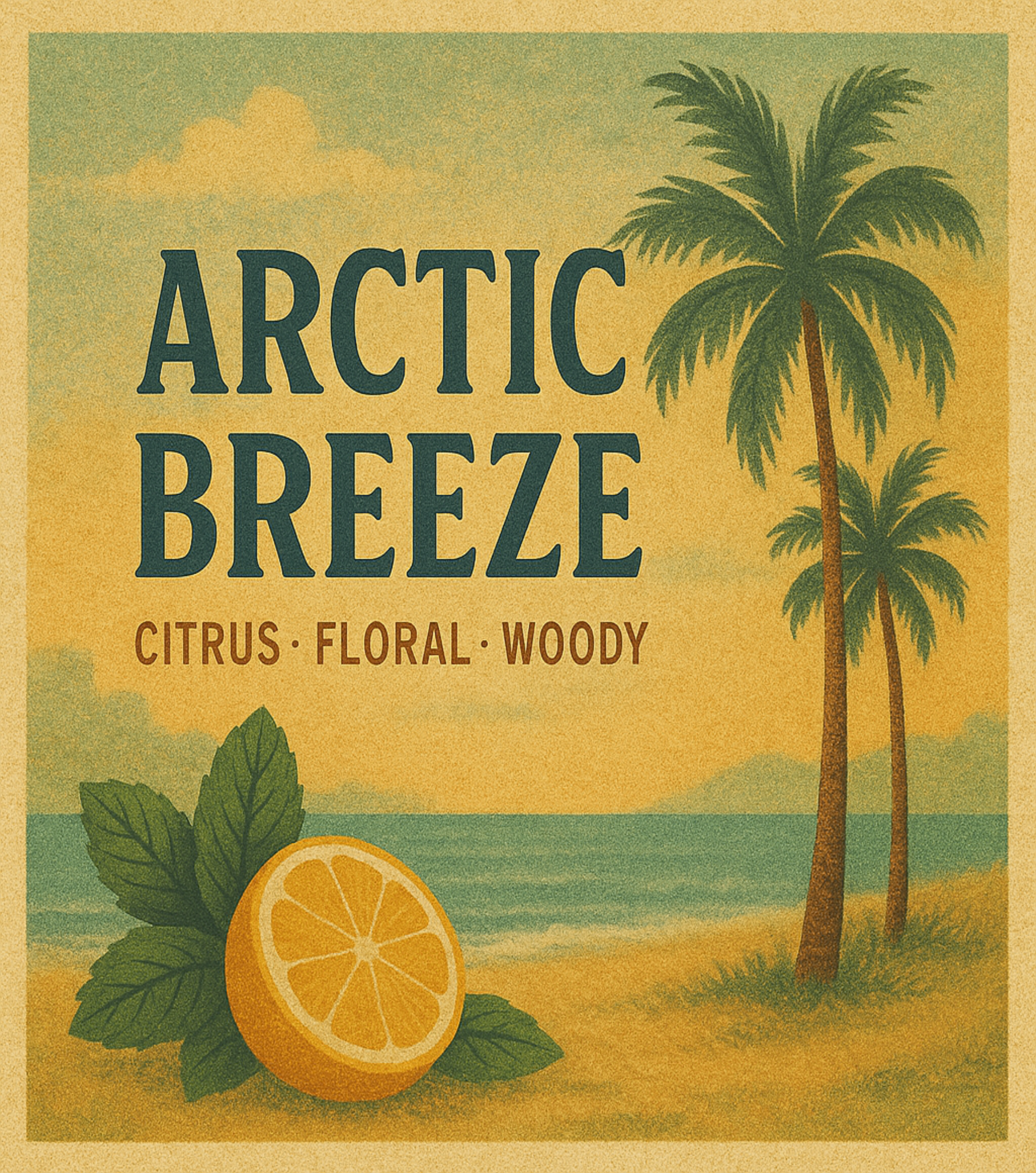 Arctic Breeze – Luxury Citrus Floral & Woody soy wax melts with